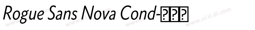 Rogue Sans Nova Cond字体转换